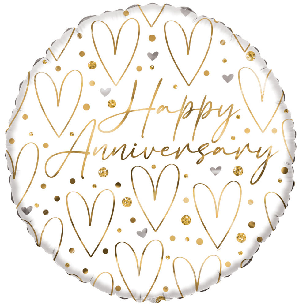 Happy Anniversary Heart 18"
