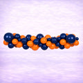 Orange and Navy Balloon Garland Choose Your Size