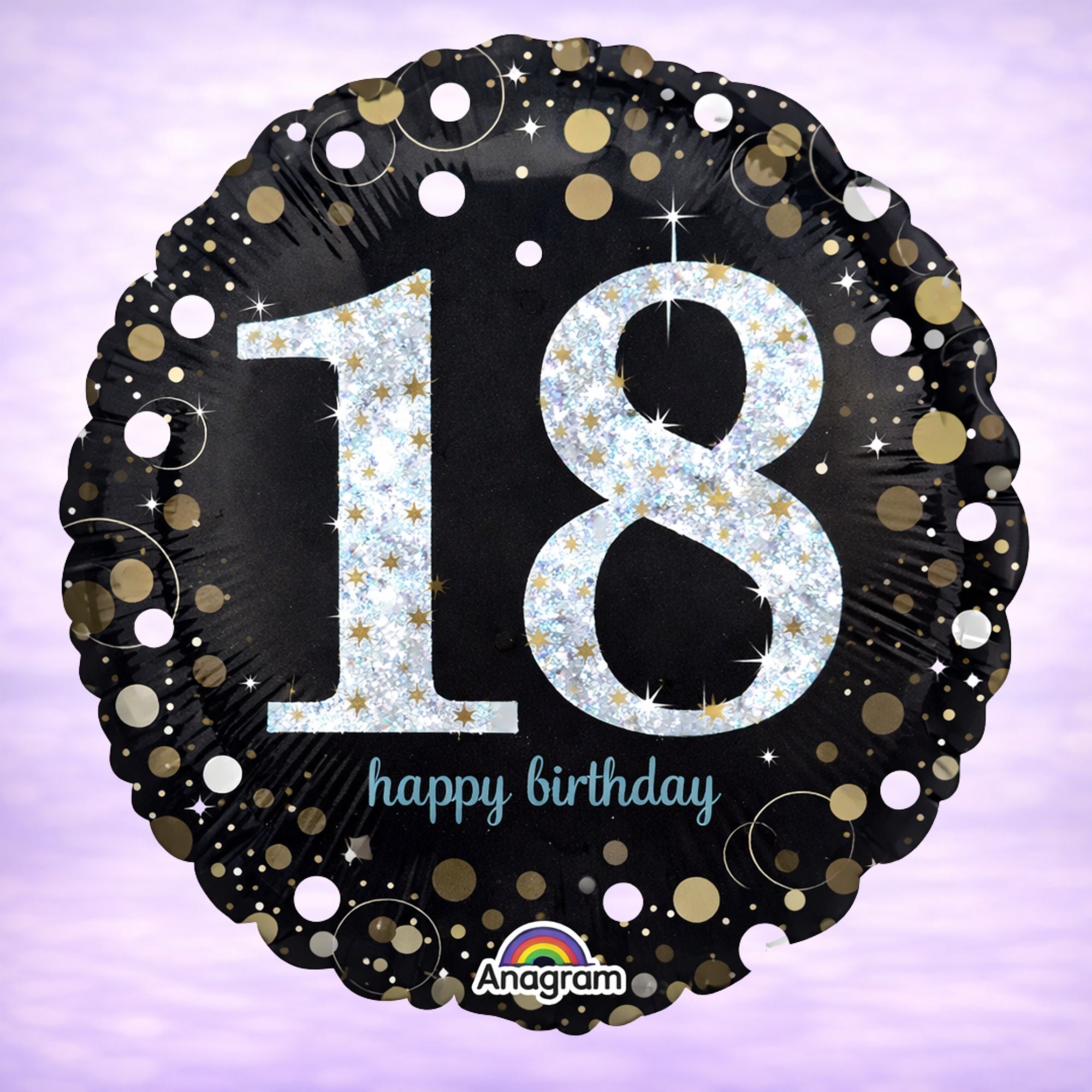 Sparkling Birthday 18 Holographic