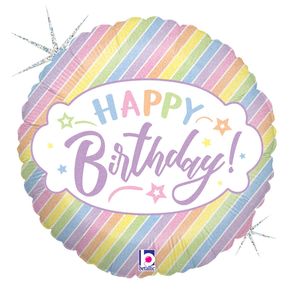 Pastel Birthday Holographic