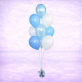 Baby Blue Balloon Bouquet- 10 Balloons