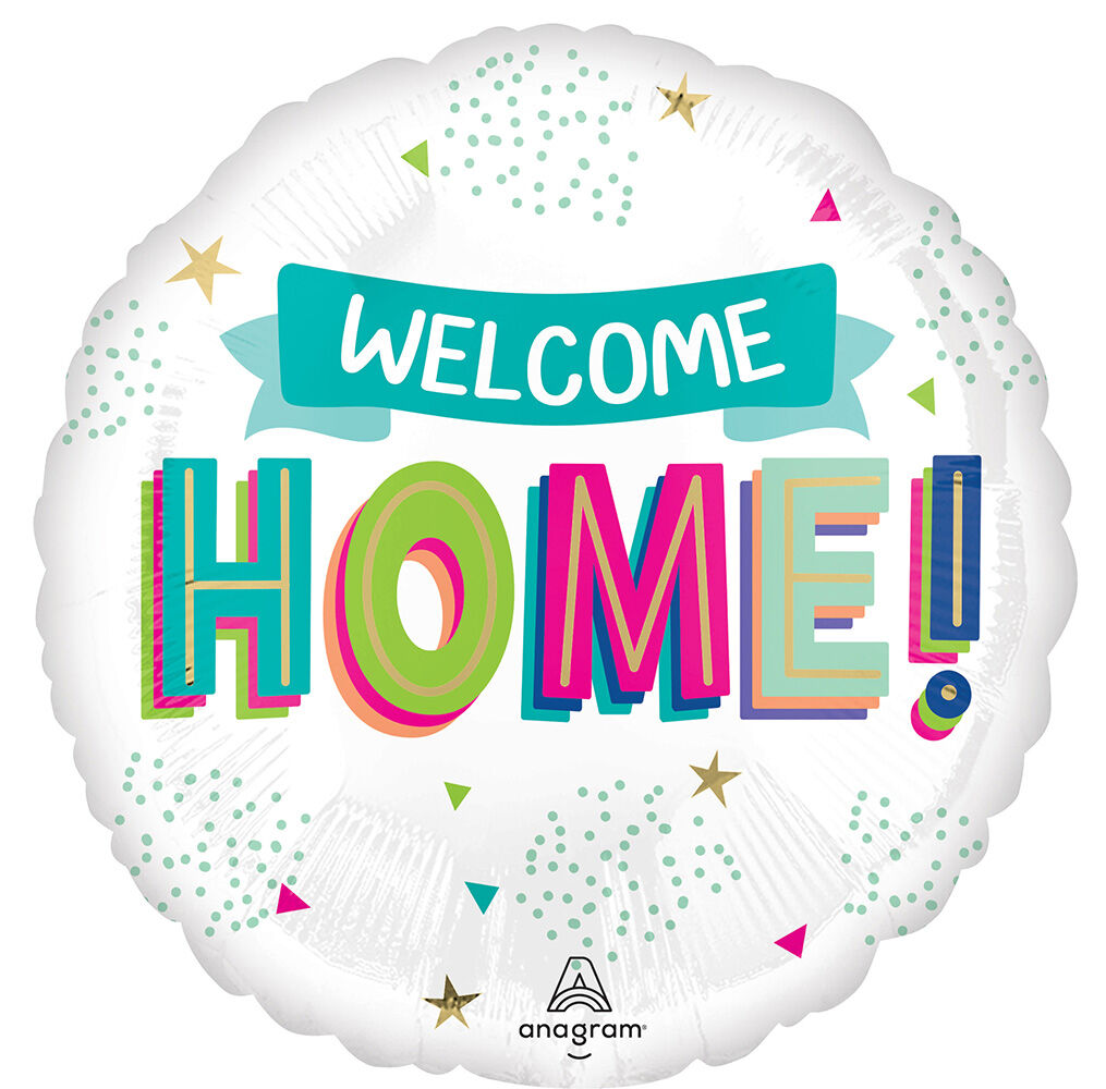 Welcome Home Mylar Balloon 17"
