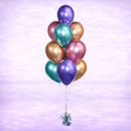 Chrome Balloon Bouquet- 10 Balloons