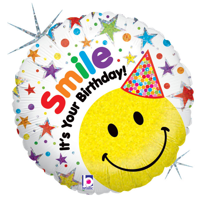 Smiley Birthday Hat 18"
