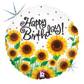Sunny Sunflower Birthday Mylar 18"
