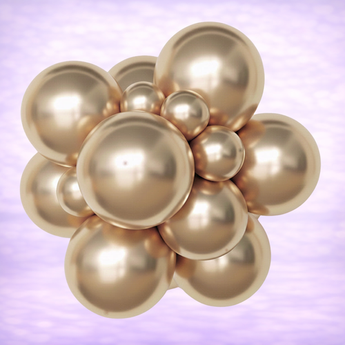 12" Belbal Glossy Gold Latex Balloons 50ct