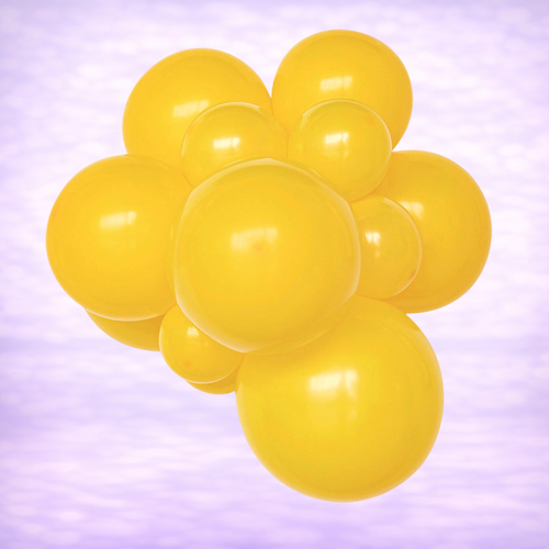 12" Belbal Bright Yellow Latex Balloons 100ct
