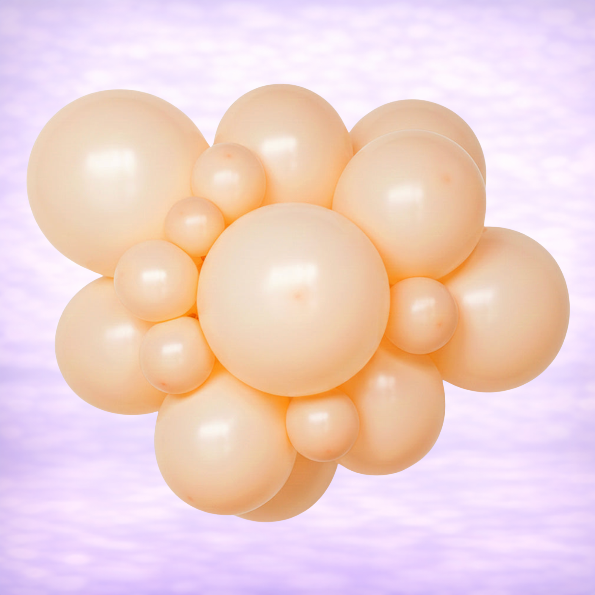 5" Belbal Peach Cream Latex Balloons 100ct