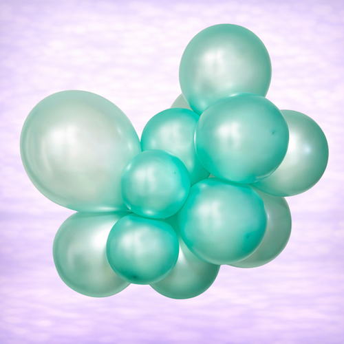 12" Belbal Metallic Light Green Latex Balloons 50ct