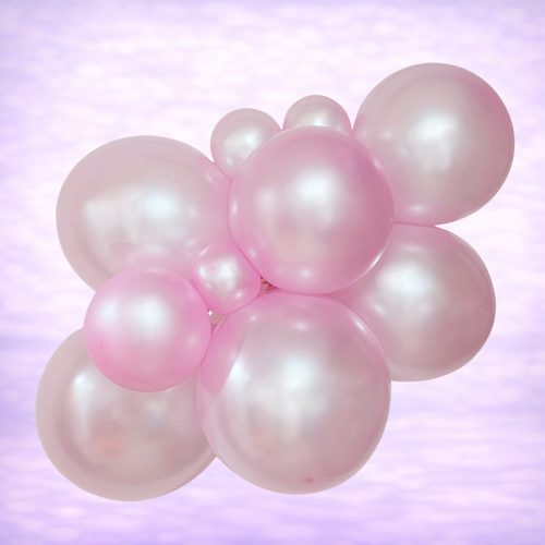 12" Belbal Metallic Pink Latex Balloons 50ct
