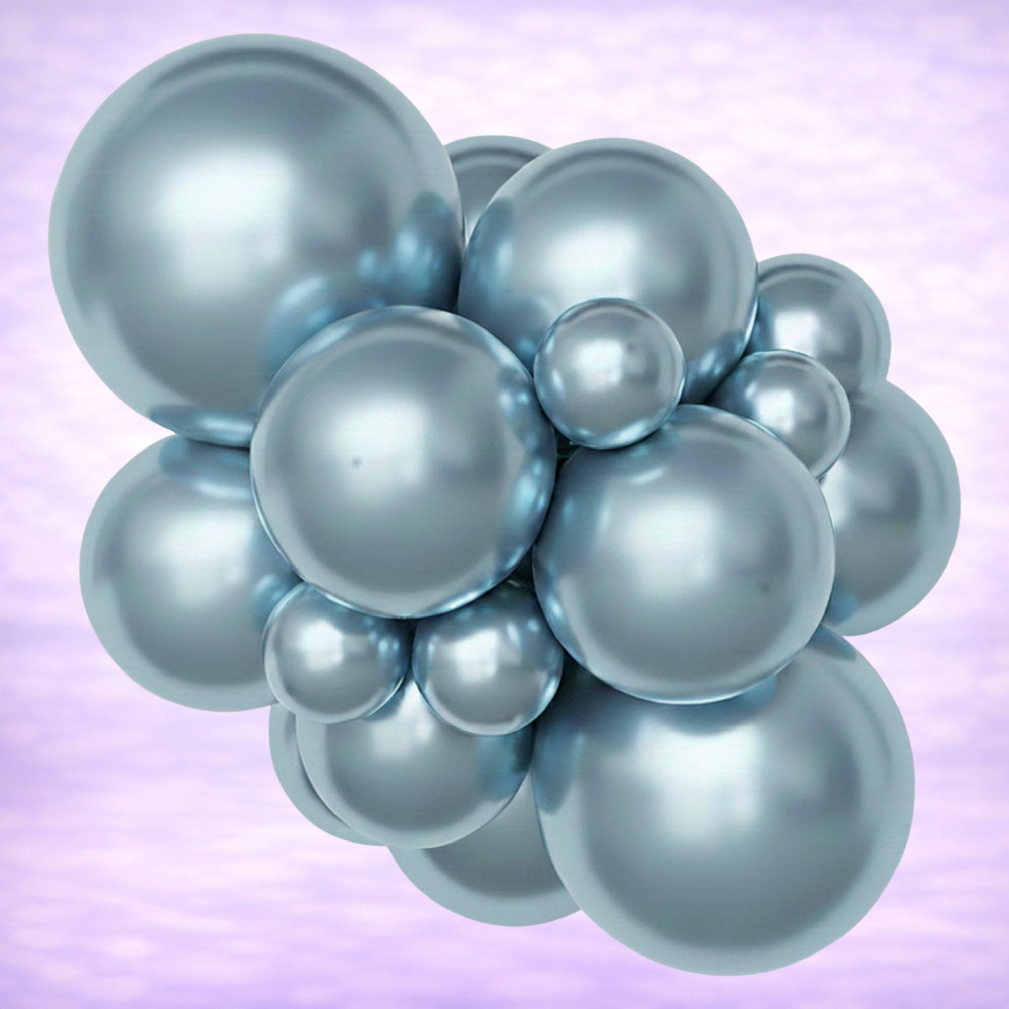 5" Belbal Glossy Light Blue Latex Balloons 50ct