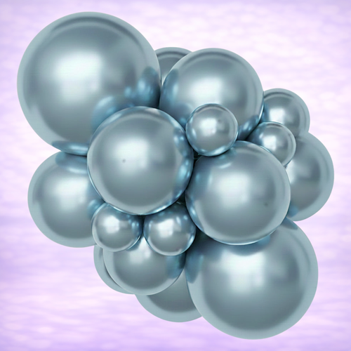 12" Belbal Glossy Light Blue Latex Balloons 50ct