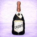 Cheers Confetti Bubbly Bottle Mylar Balloon 36"
