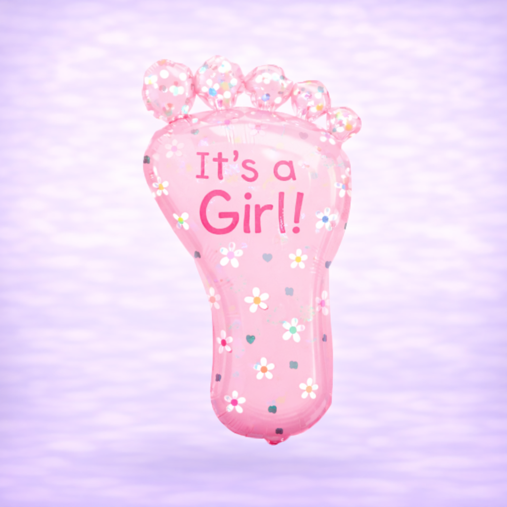 Girl Foot Mylar Balloon 32"