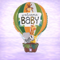 Animal Welcome Baby Mylar Balloon 30"