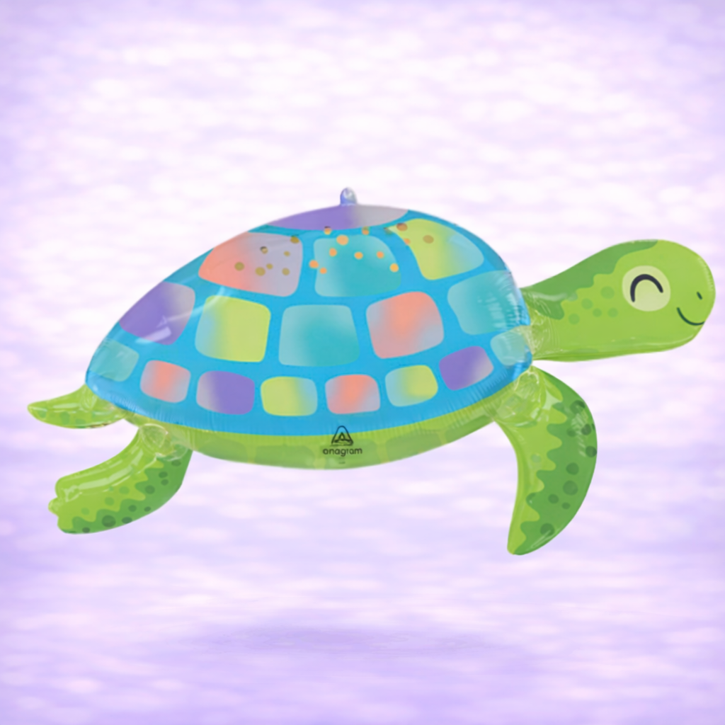 Under the Sea Turtle Mylar Balloon 38"