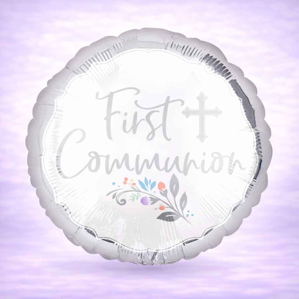 Holy Day Communion Mylar Balloon 17"