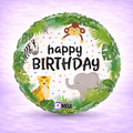 Jungle Birthday Mylar Balloon 18"