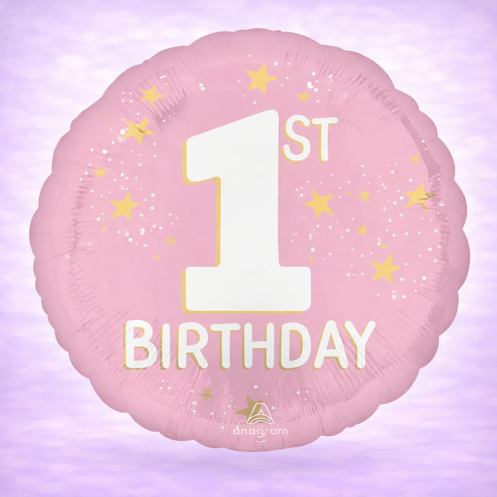 Little Miss One-Derful 1st Birthday Mylar Balloon 17"