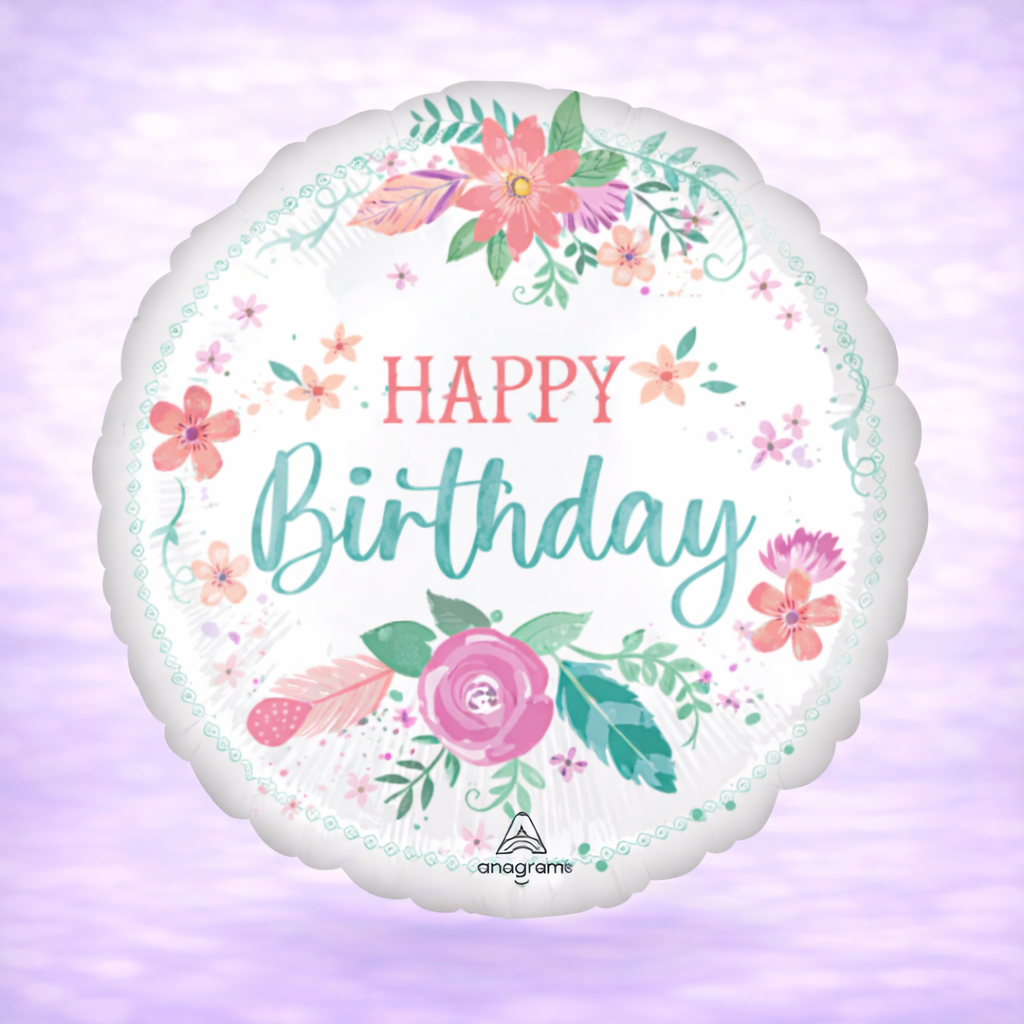 Free Spirit Birthday Mylar Balloon 17"