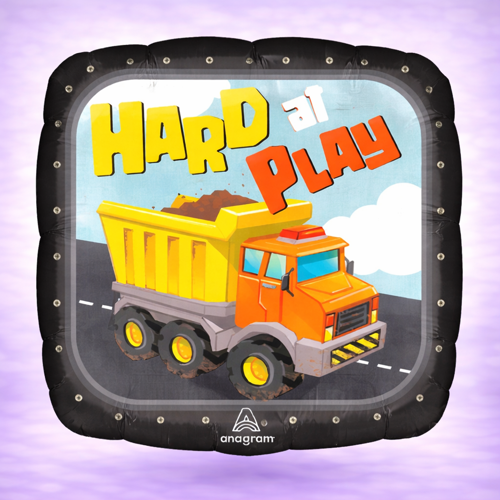 Construction Mylar Balloon 17"