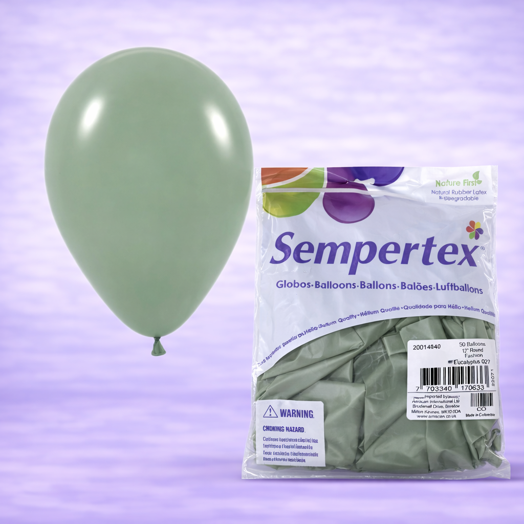 11" Deluxe Eucalyptus Latex Balloons 25ct