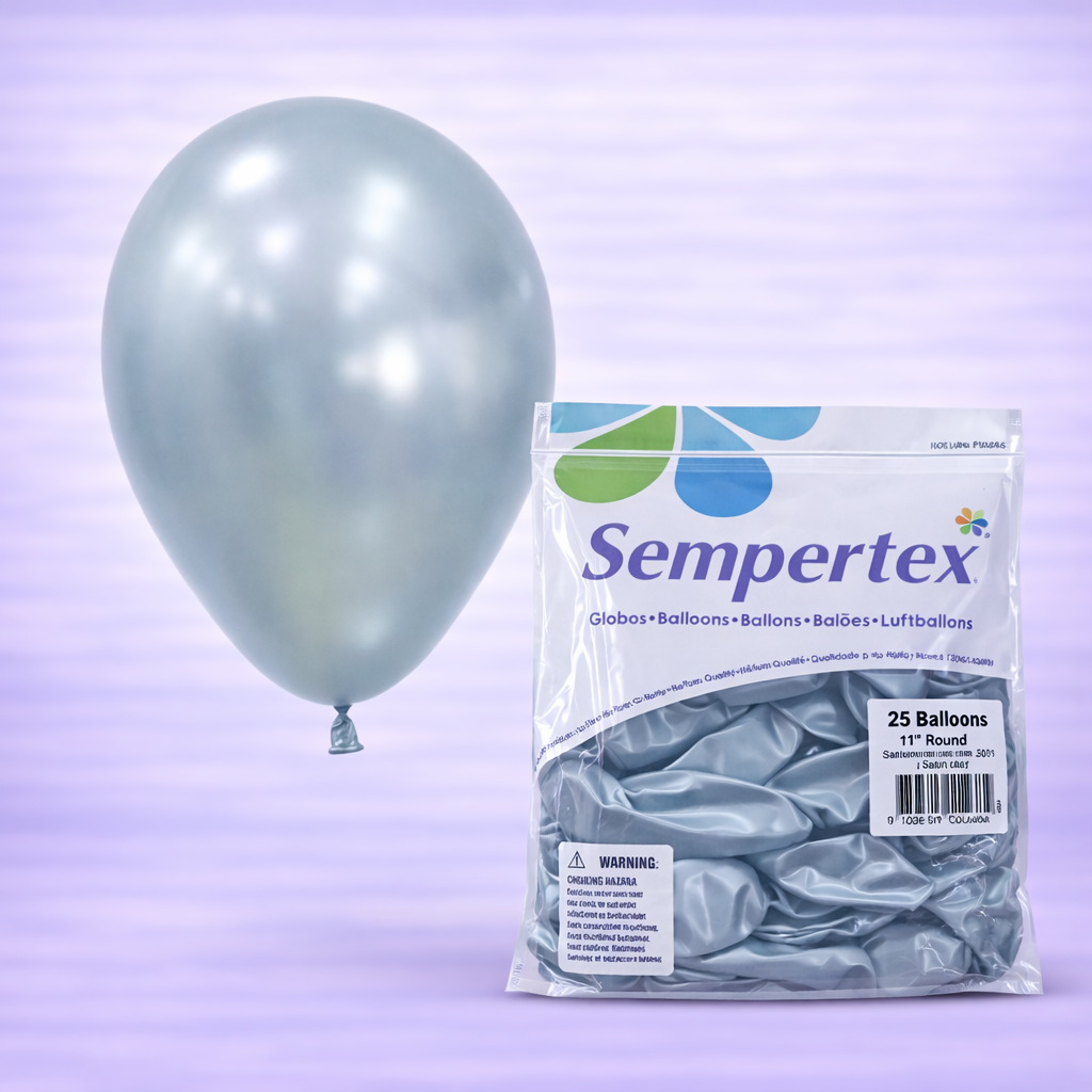 11" Silk Cool Mint Latex Balloons 25ct