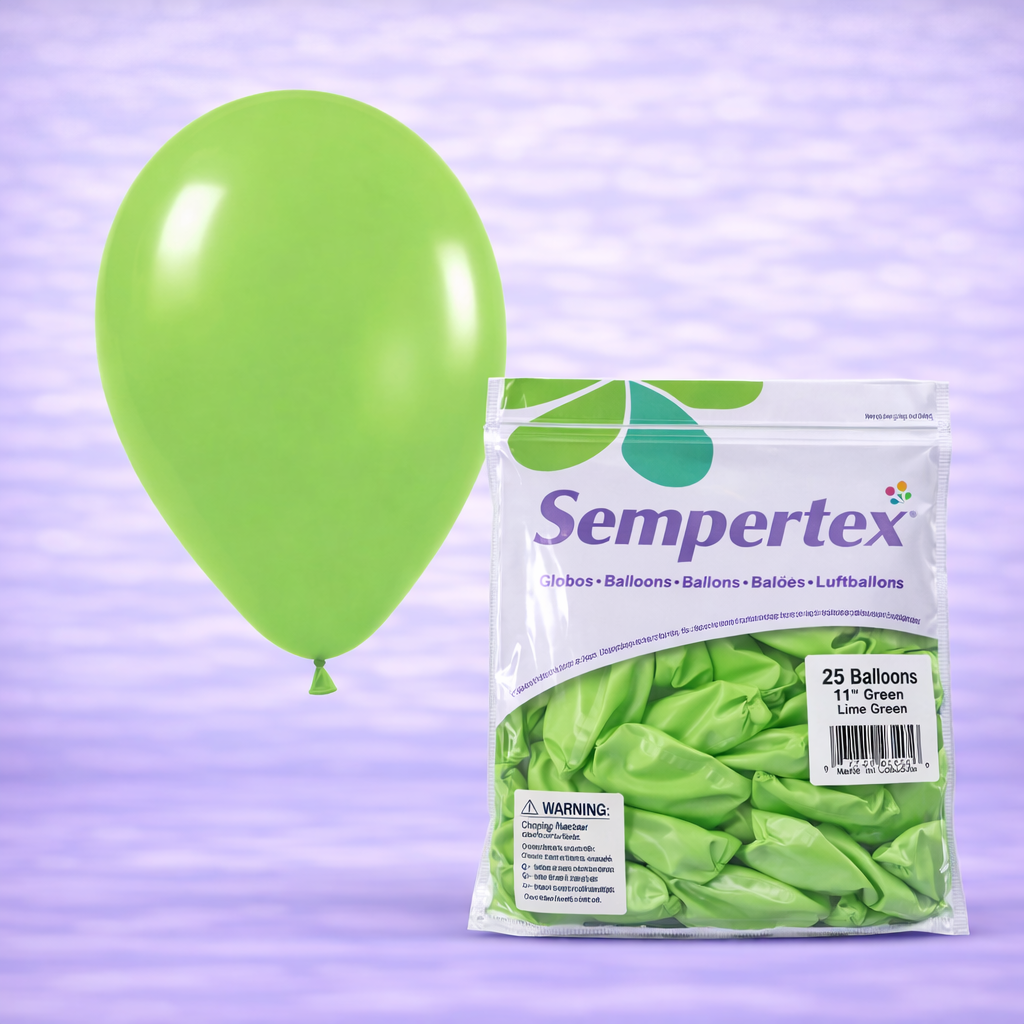 11" Deluxe Key Lime Latex Balloons 25ct