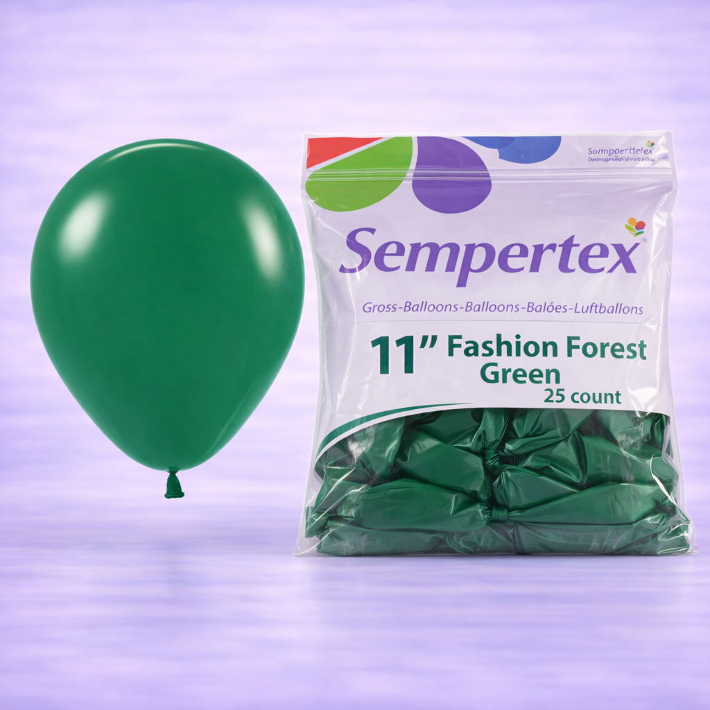 11" Fashion Forest Green Latex Balloons 25ct