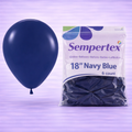 18" Fashion Navy Blue Latex Balloons 6ct