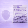 5" Pastel Matte Lilac Latex Balloons 50ct