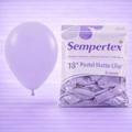 18" Pastel Matte Lilac Latex Balloons 6ct