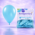 18" Fashion Robin's Egg Blue Latex Balloons 6ct