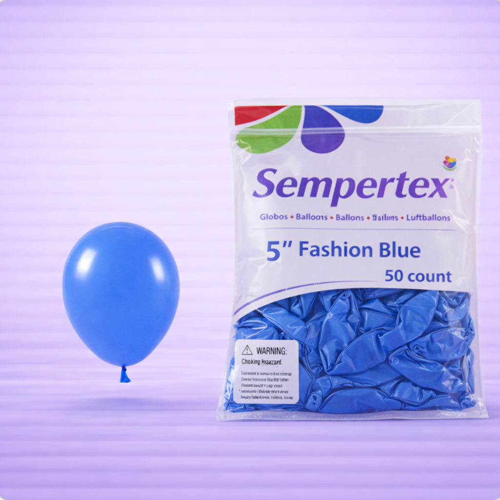5" Fashion Blue Latex Balloons 50ct