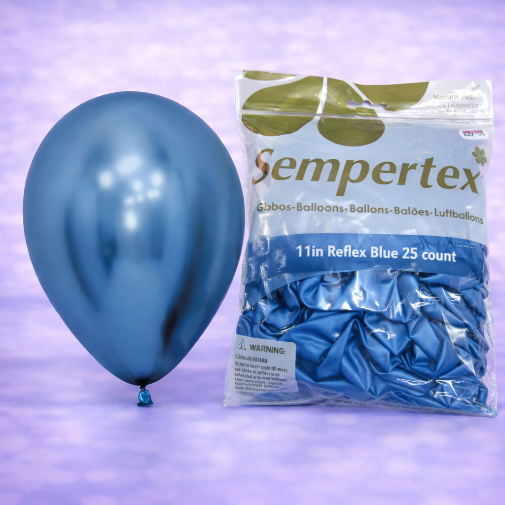 11" Reflex Blue Latex Balloons 25ct