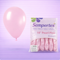 18" Pearl Pink Latex Balloons 6ct