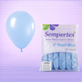 5" Pearl Blue Latex Balloons 50ct
