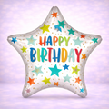 Happy Birthday Stars and Dots Large