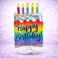 Iridescent Cake Balloon