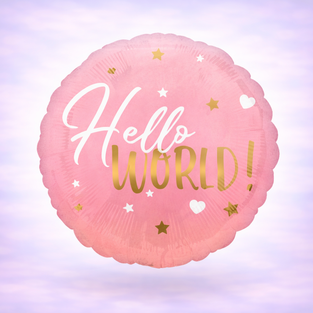 Pink Baby Girl Mylar Balloon 18"