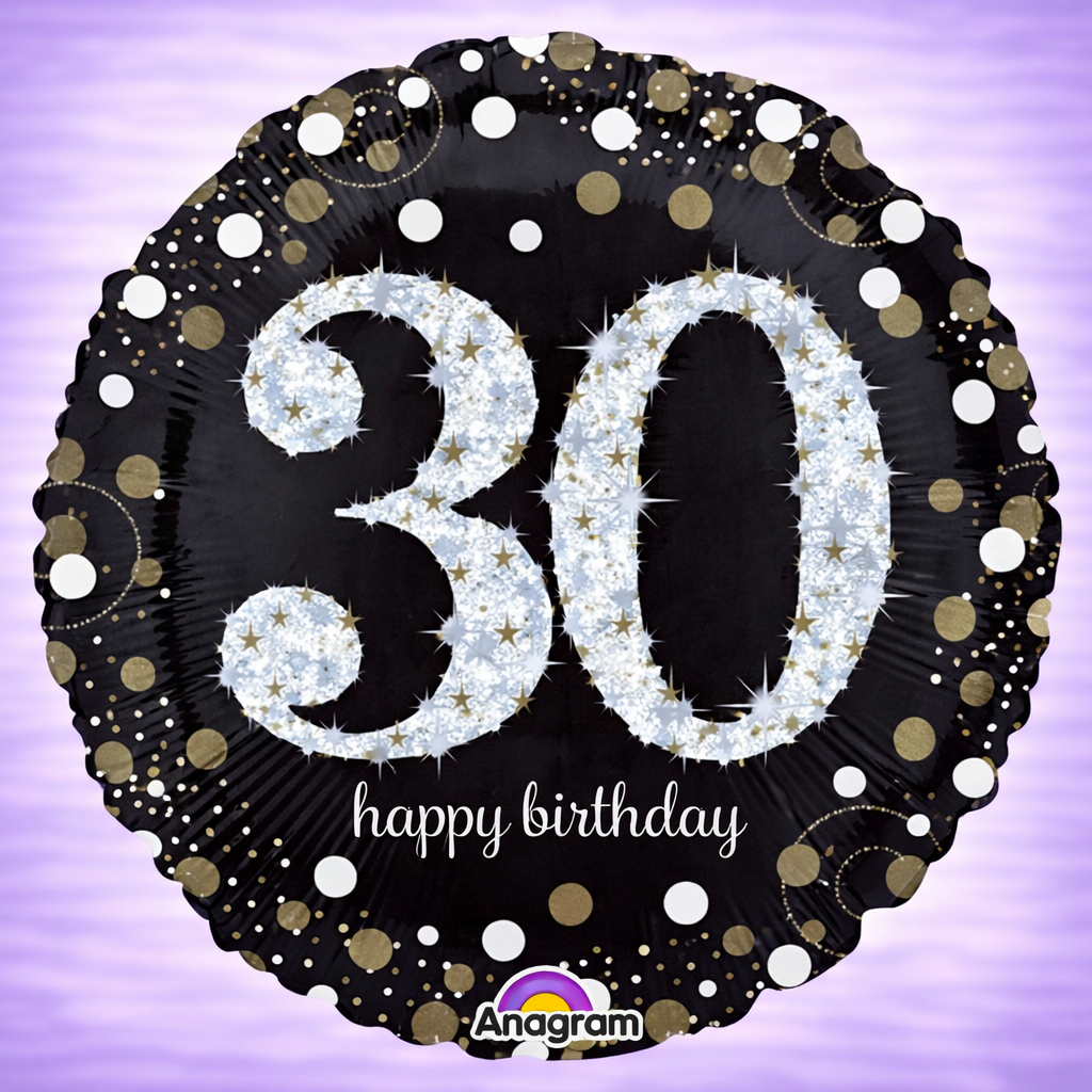 18" Sparkling Bday 30