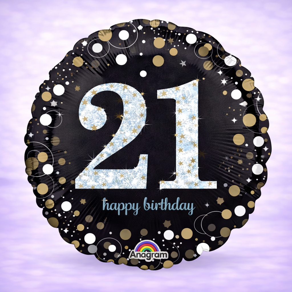 Sparkling Birthday 21 Holographic