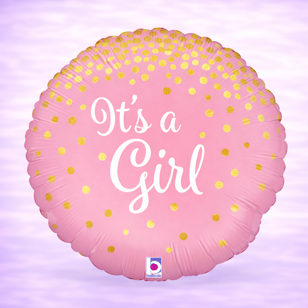 Glitter It's A Girl Holographic 17"