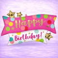Satin Happy Birthday Pink Confetti Mylar Balloon 38"