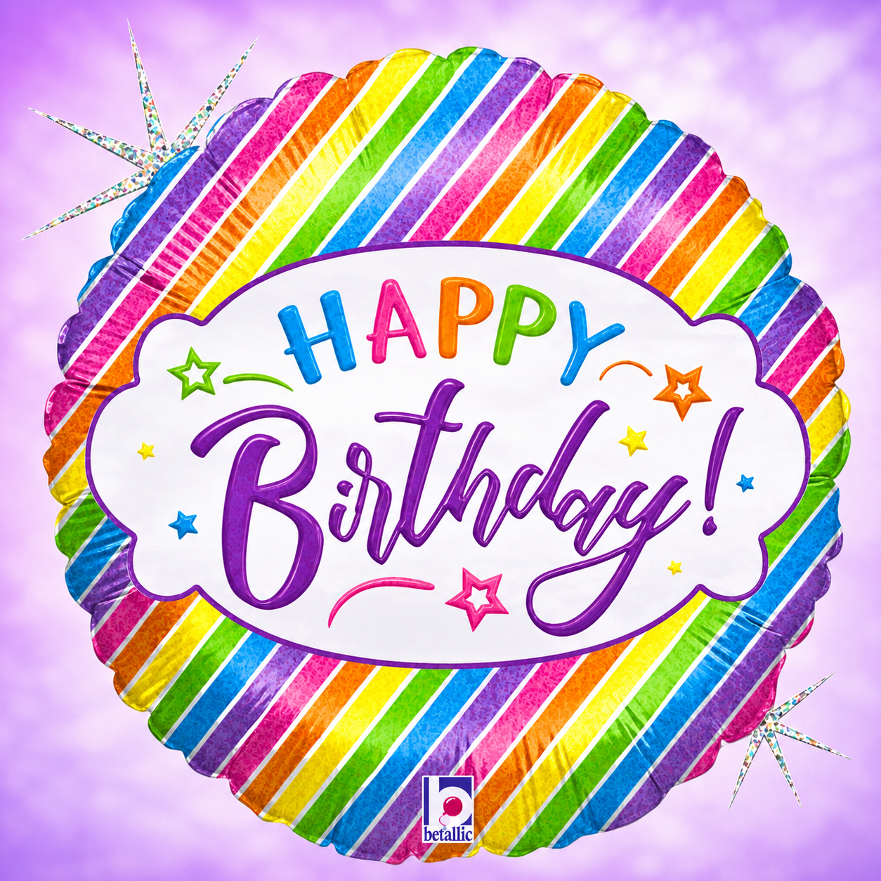 Pastel Birthday Holographic