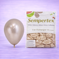 5" Reflex Champagne Latex Balloons 50ct
