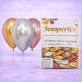 11" Reflex Deluxe Assortment Latex Balloons 25ct