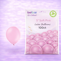 5" Belbal Soft Pink Latex Balloons 100ct