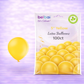 5" Belbal Yellow Latex Balloons 100ct