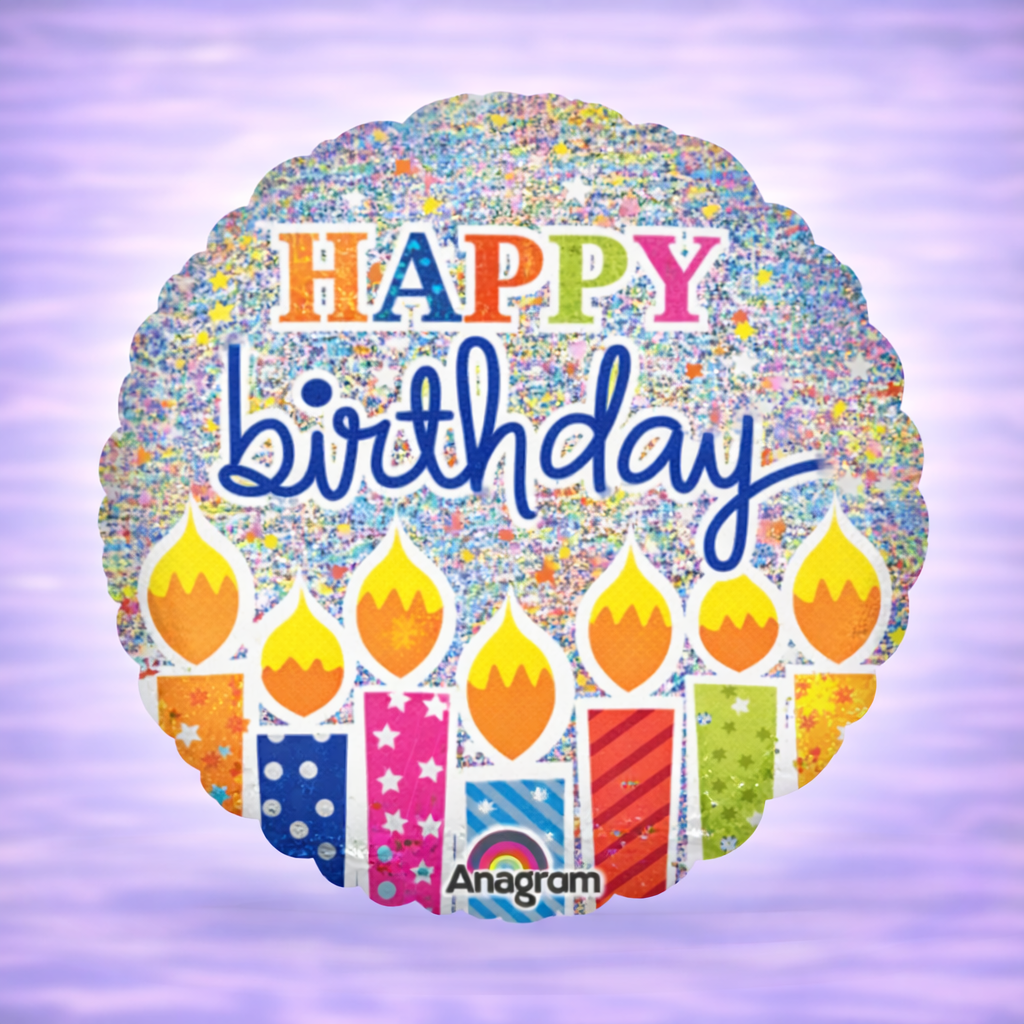Shimmering Birthday Candles- Large
